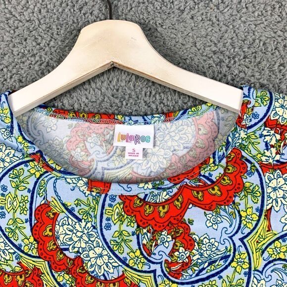 Lularoe‎ IRMA Tunic Womens Small NEW Colorful 90s Y2K Floral High Low Hem NWT - Picture 2 of 11